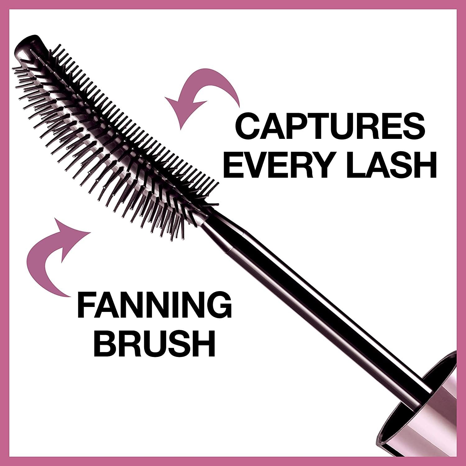 Maybelline Lash Sensational Washable Mascara Makeup, Volumizing, Lengthening, Full-Fan Effect, Blackest Black, 0.32 Fl Oz, 2 Count