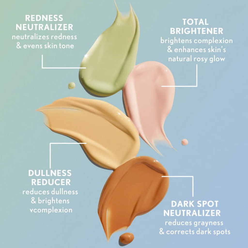 COVERGIRL Clean Fresh Primer, Color Correcting Serum and Moisturizer, Total Brightener, Light 1.0 fl oz