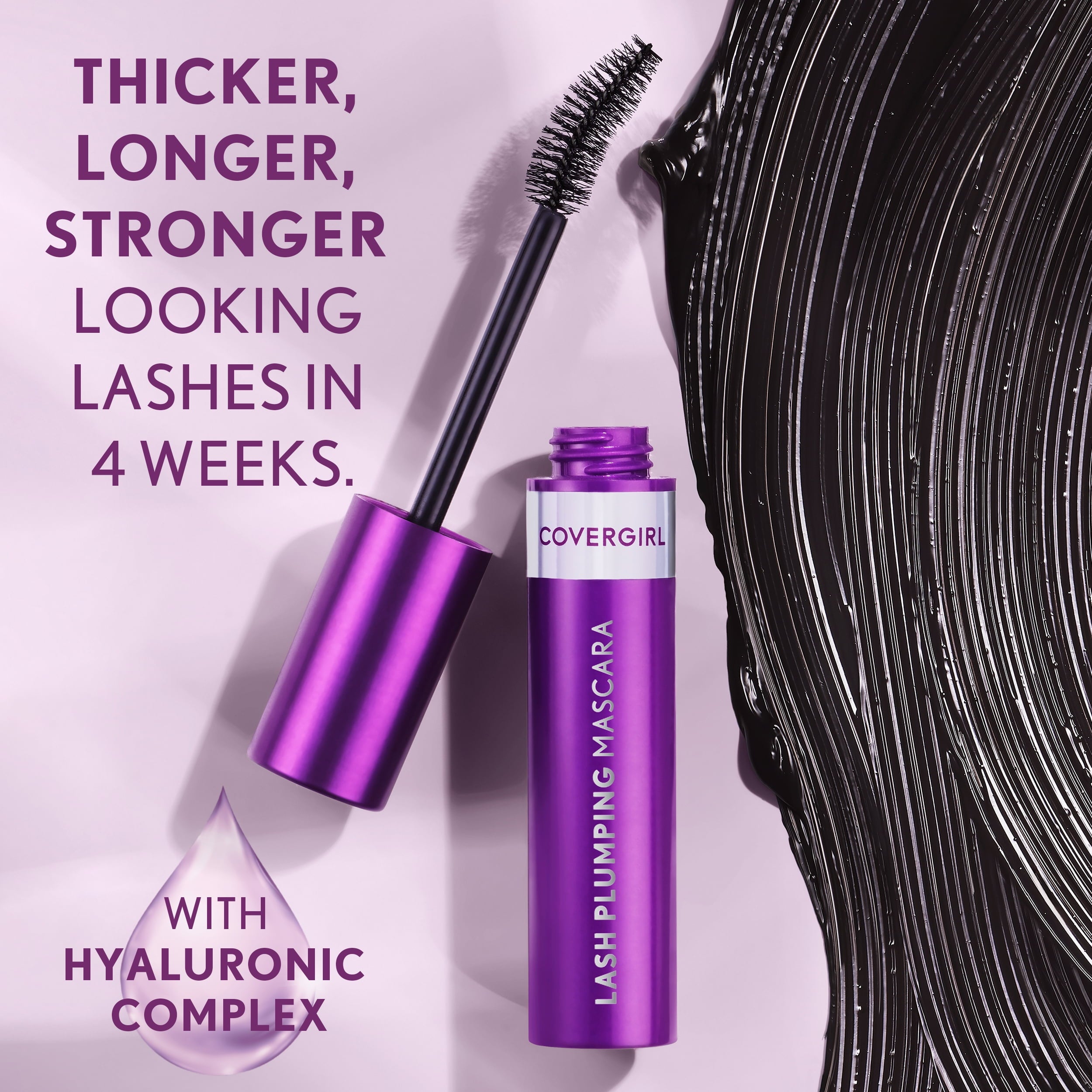 COVERGIRL Simply Ageless Lash Plumping 3-in-1 Mascara, 115 Dark Brown, 0.4 fl oz
