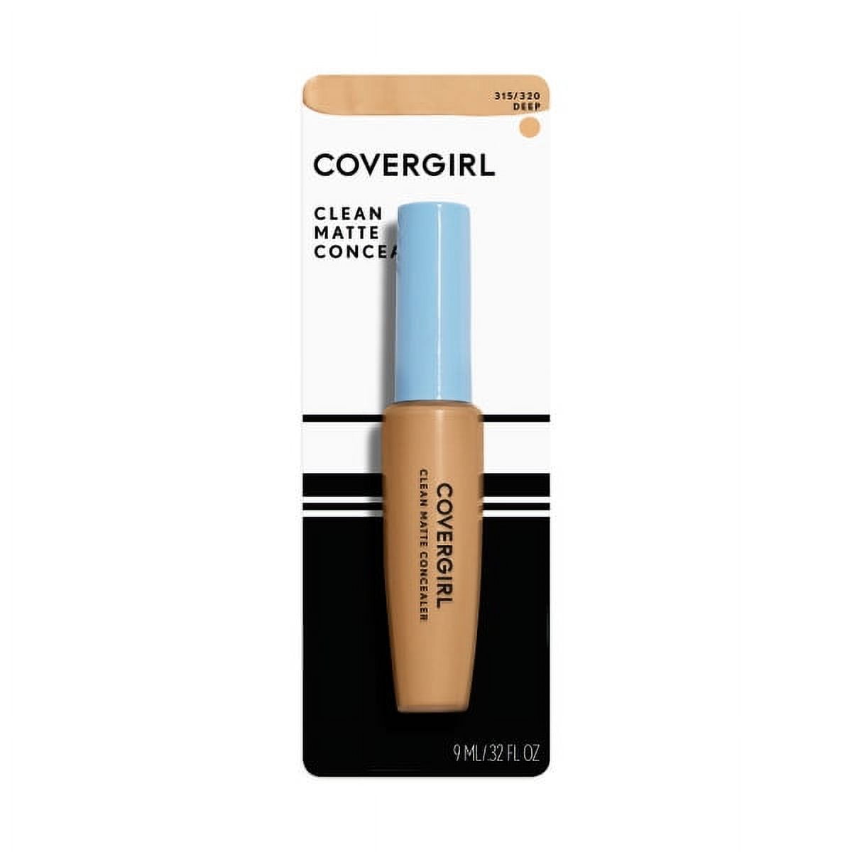 COVERGIRL Clean Matte Concealer, 320 Deep, 0.32 oz