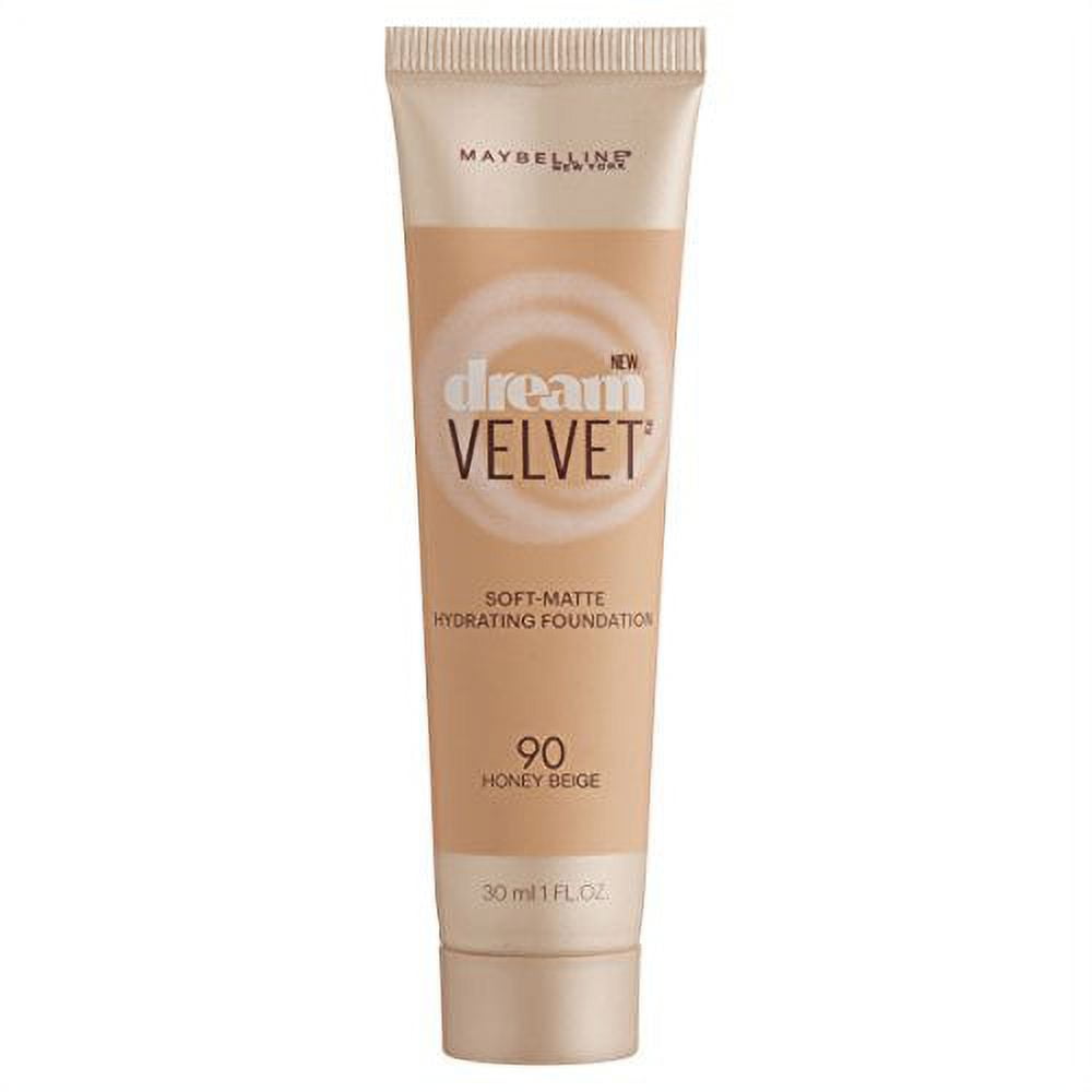 1pc Maybelline Dream Velvet Soft-Matte Hydrating Foundation, Honey Beige, 1.0oz
