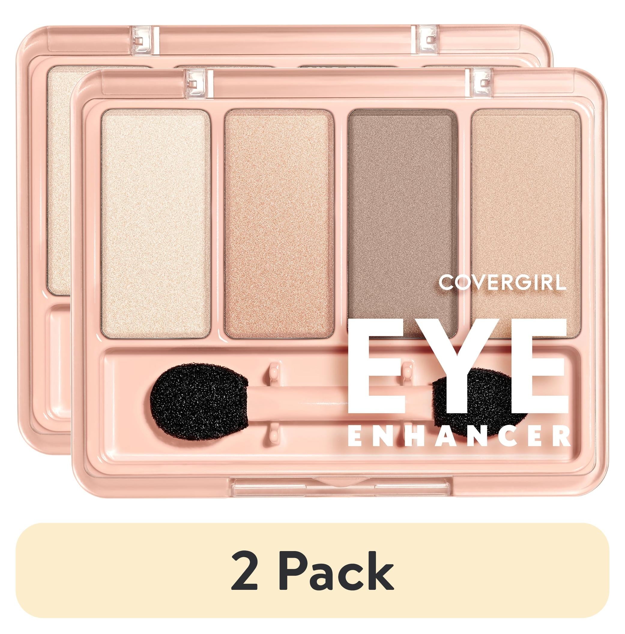 (2 pack) COVERGIRL Eye Enhancers 4-Kit Eyeshadow, 280 Natural Nudes, 0.19 oz