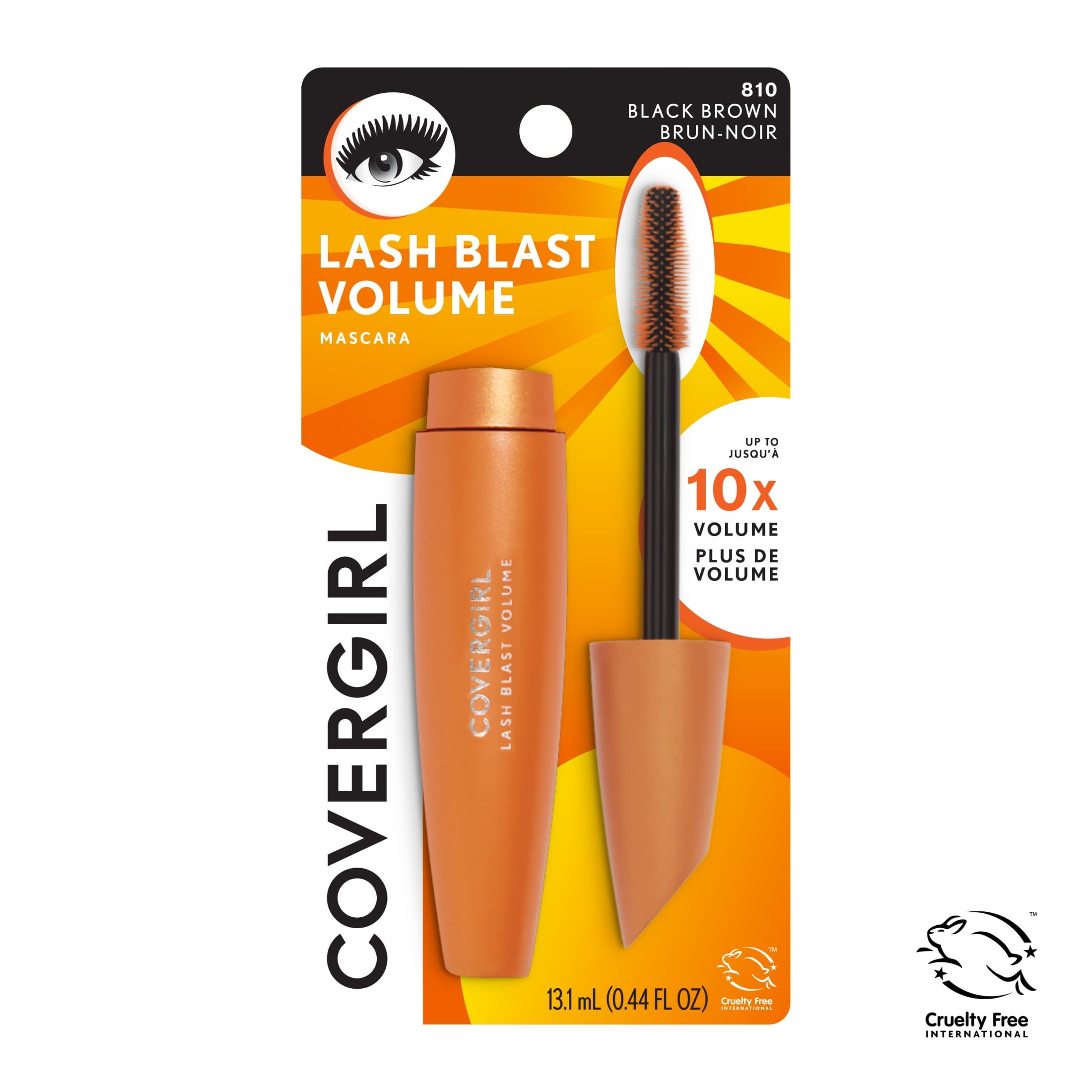 Covergirl Lash Blast Volume Mascara, 810 Black Brown, 0.44 oz
