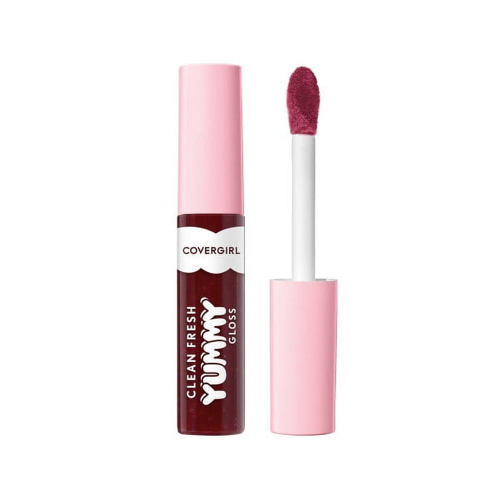 (2 pack) COVERGIRL Clean Fresh Yummy Lip Gloss, 300 Acai You Later, 0.33 fl oz