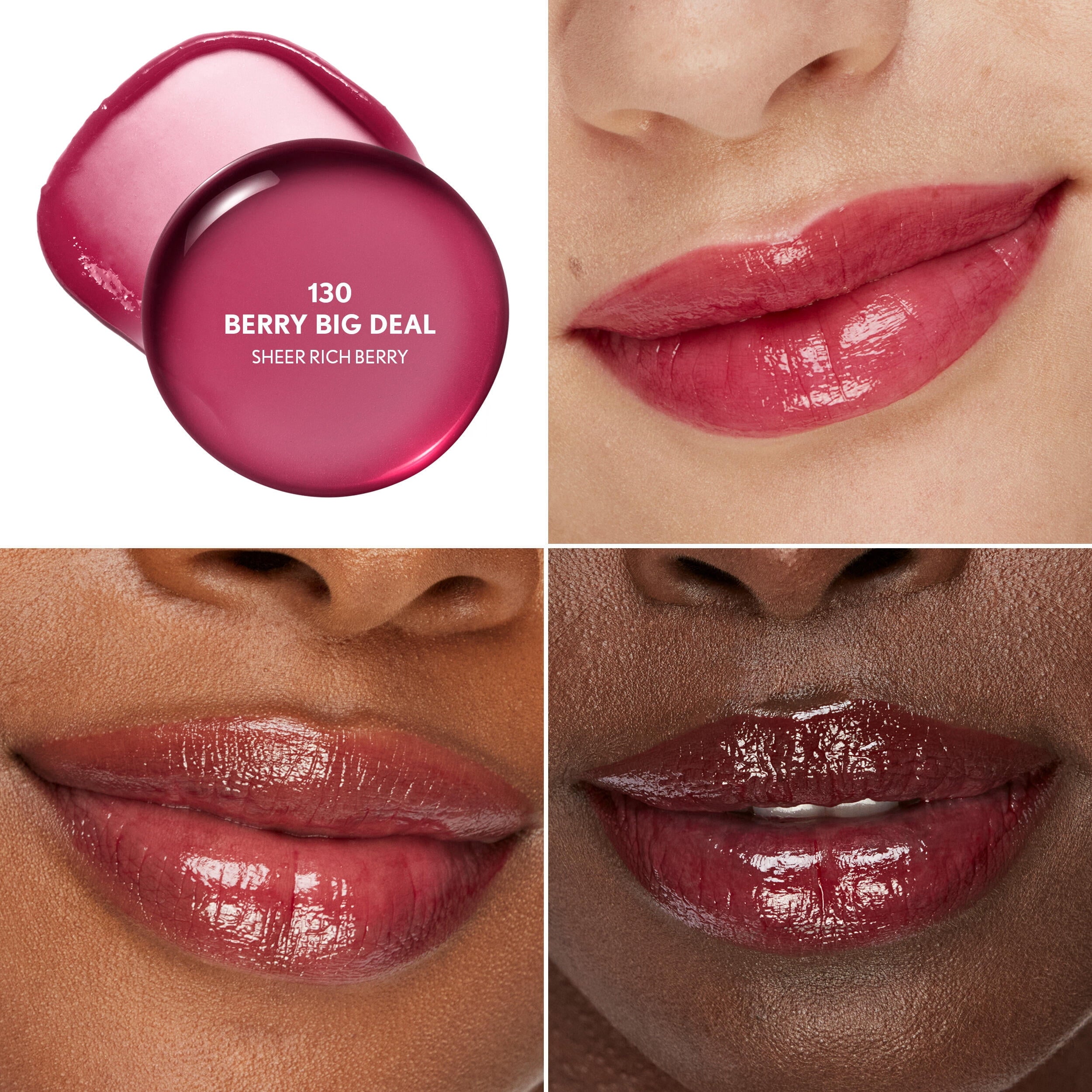 COVERGIRL Clean Fresh Yummy Big Oil Stick - 130 Berry Big Deal, 0.28 OZ./ 8g