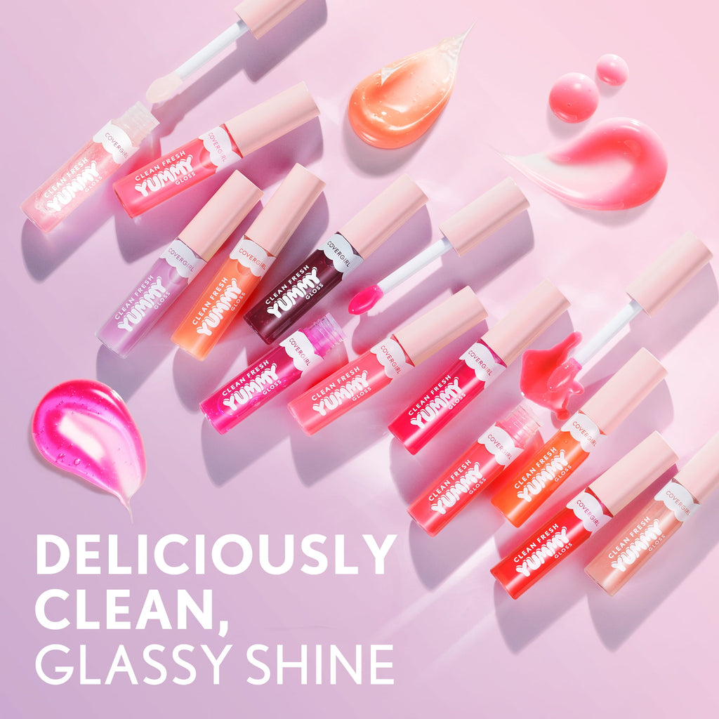 (2 pack) COVERGIRL Clean Fresh Yummy Lip Gloss, 150 Sugar Poppy, 0.33 fl oz