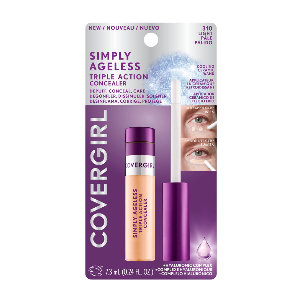 COVERGIRL Simply Ageless Triple Action Concealer, 310 Light, 0.24 fl oz
