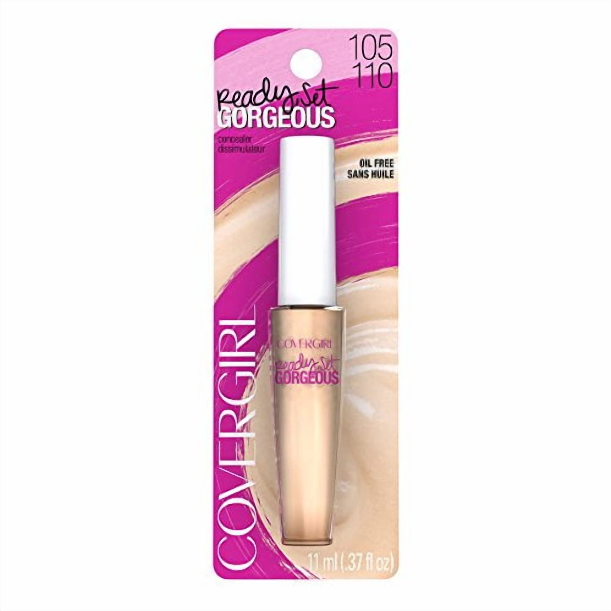 COVERGIRL Clean Matte Concealer, 110 Fair, 0.32 fl oz, Full Coverage, Skin-Brightening