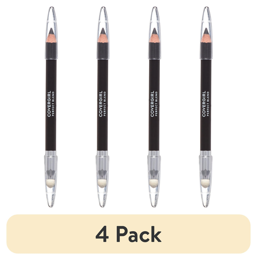 (4 pack) COVERGIRL Perfect Blend Eyeliner, Basic Black 100, 0.03 fl oz