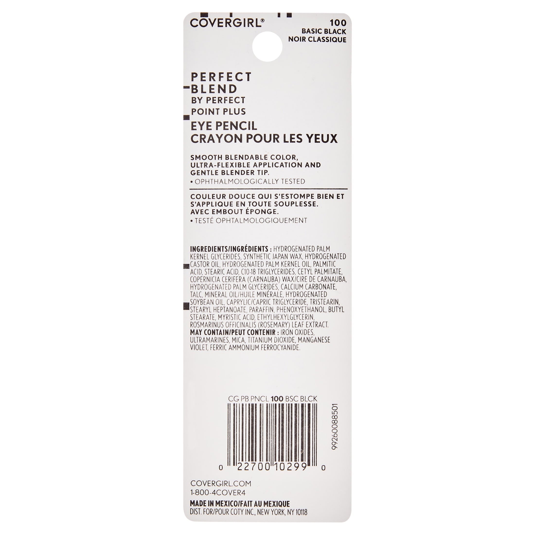 (4 pack) COVERGIRL Perfect Blend Eyeliner, Basic Black 100, 0.03 fl oz