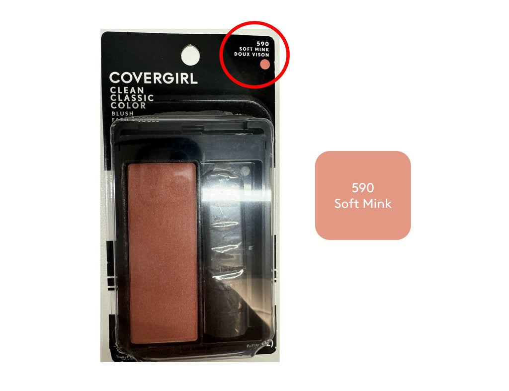 COVERGIRL Classic Color Powder Blush, Soft Mink, 0.3 oz, Long Lasting Glowing Color