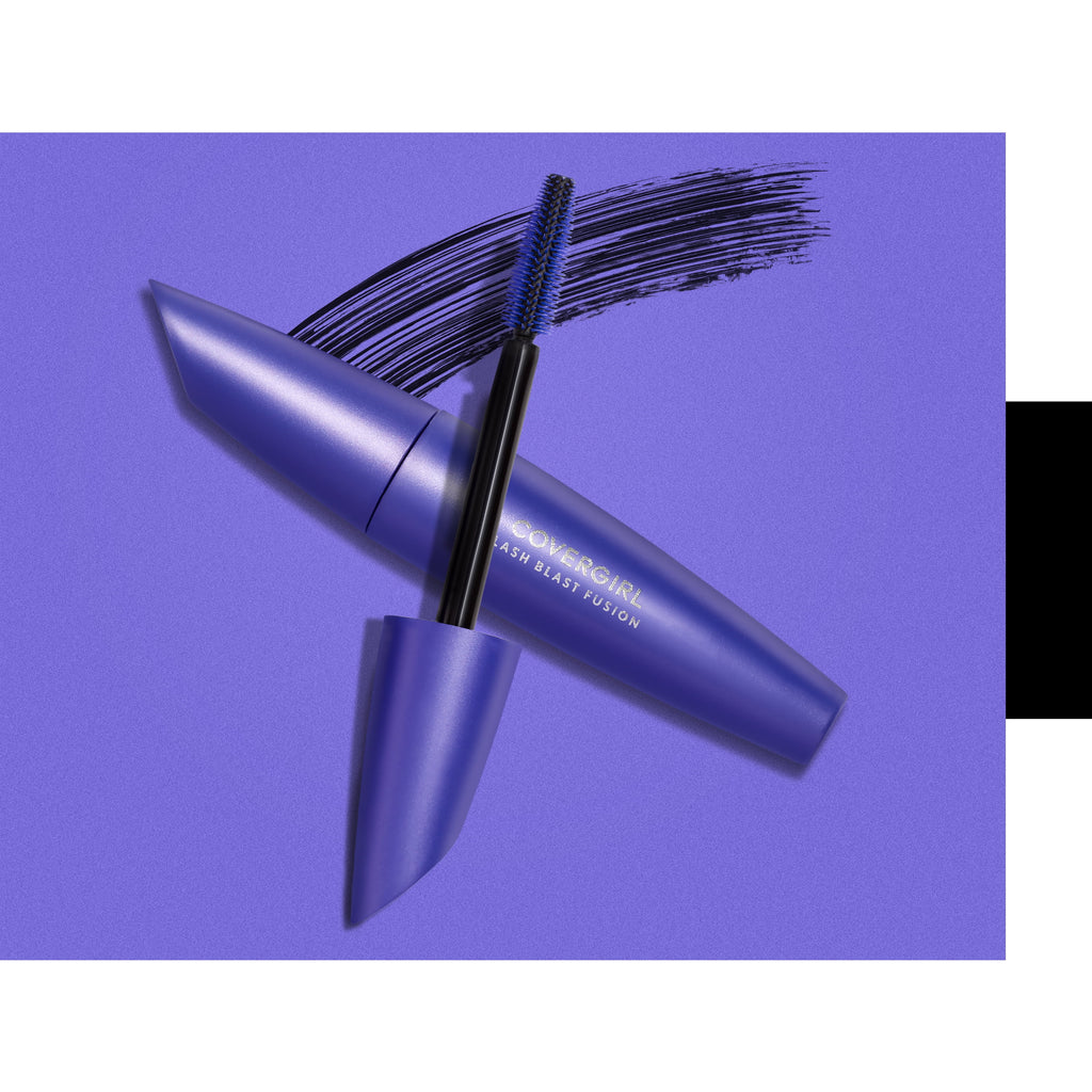COVERGIRL Lash Blast Fusion Mascara, 875 Brown, 0.44 oz, Mascara for Volume, Volume and Length Mascara, Oversized Brush, FIberstretch Formula, Cruelty Free
