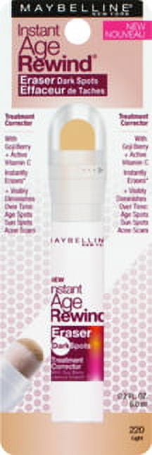 Maybelline New York Instant Age Rewind Eraser Dark Spot Concealer, 220 Light, 0.2 Fl. Oz.