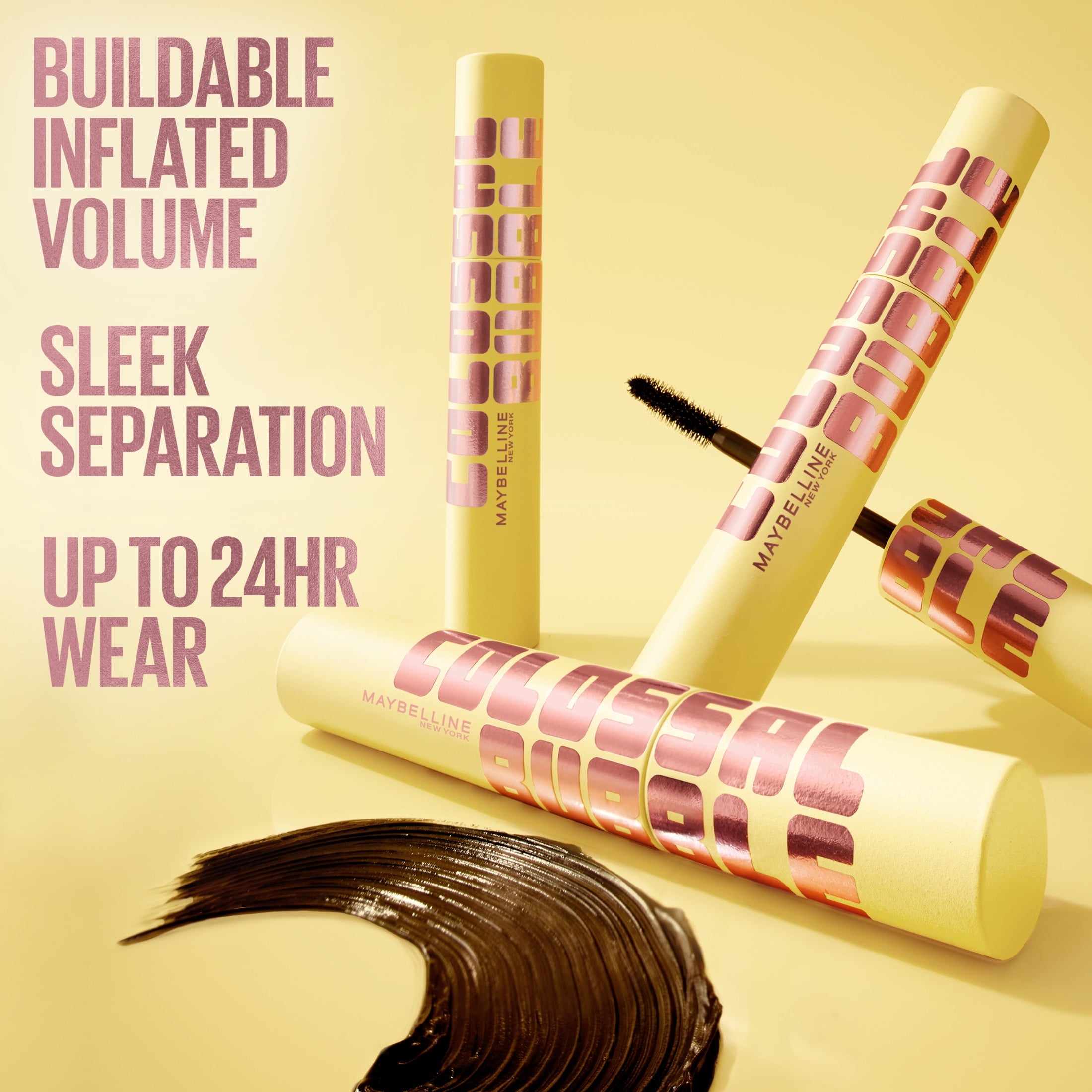 Maybelline Colossal Bubble Washable Mascara, High Intensity, Very Black