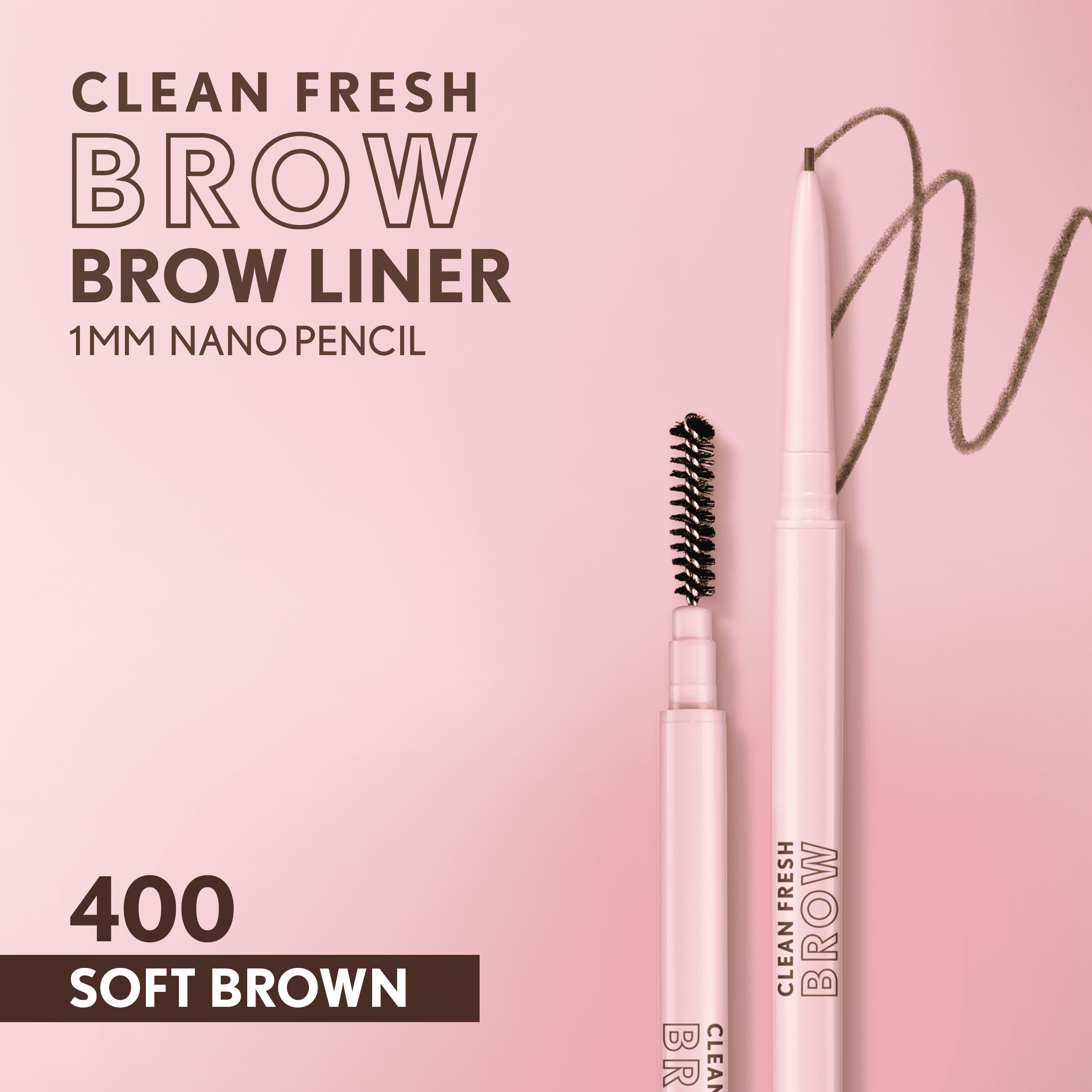COVERGIRL Clean Fresh Brow Liner Nano Pencil, Soft Brown 400, .001 oz