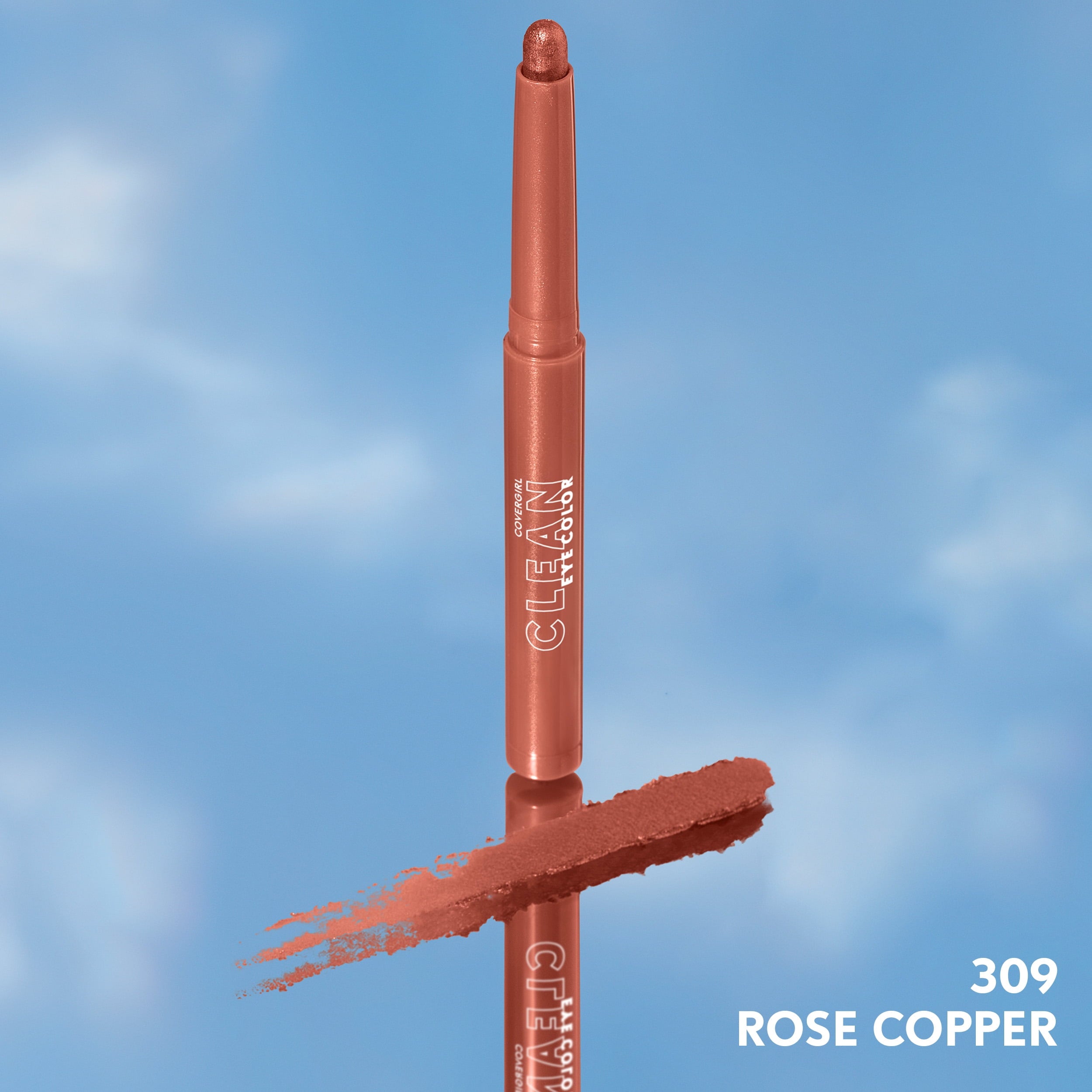 COVERGIRL Clean Eye Color Sticks, 309 Rose Copper, 0.05 oz