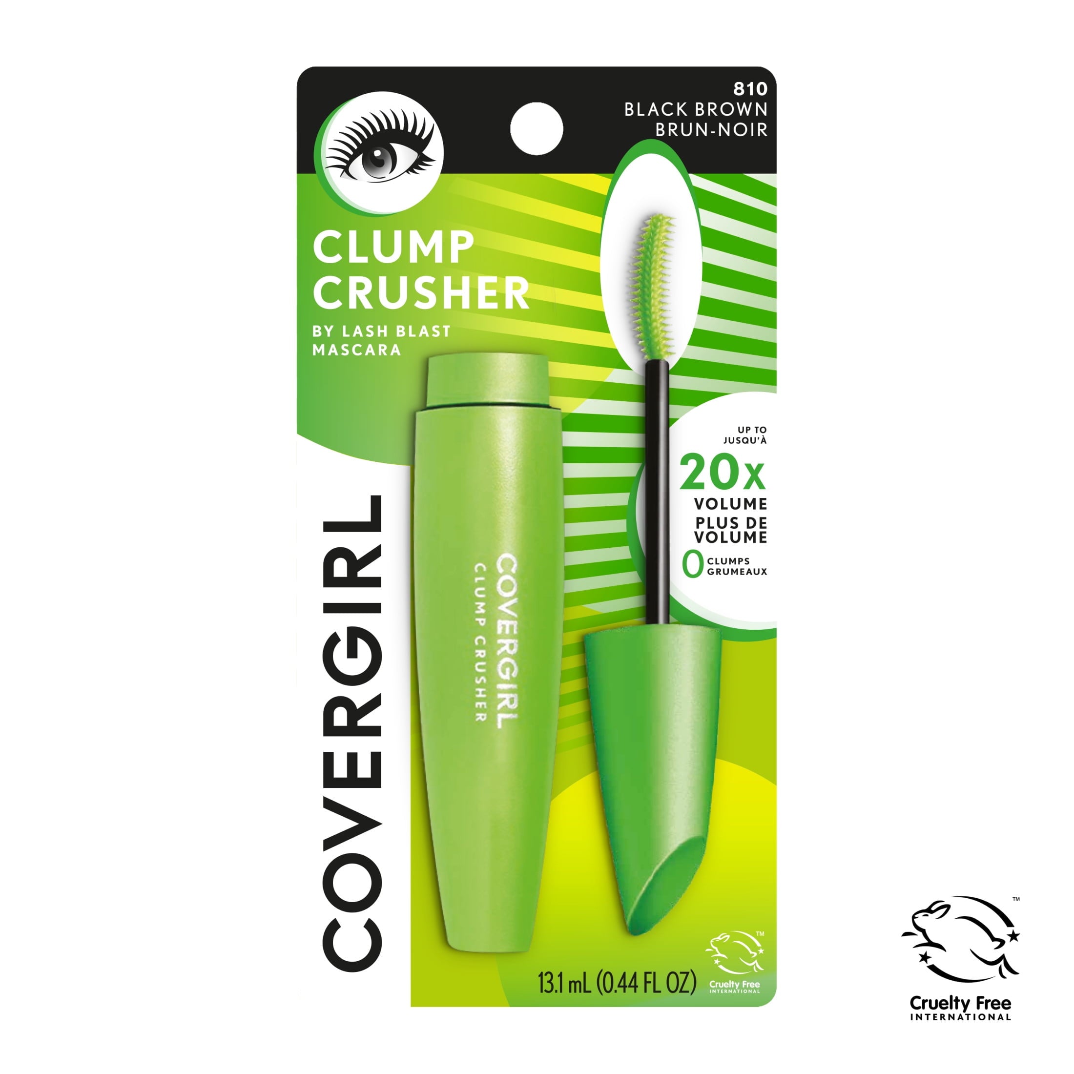 COVERGIRL Clump Crusher Mascara, 810 Black Brown
