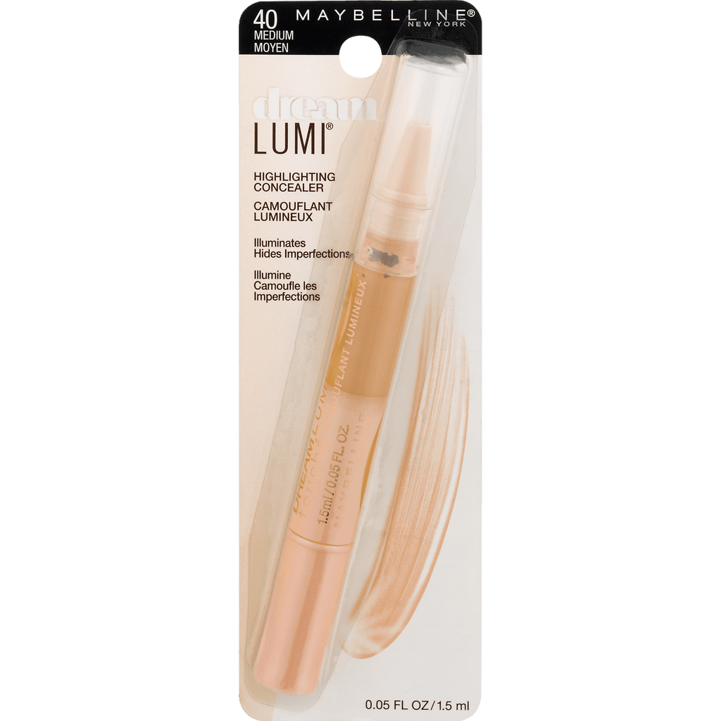 Maybelline New York Dream Lumi Highlighting Concealer, Medium, 0.05 Fl Oz