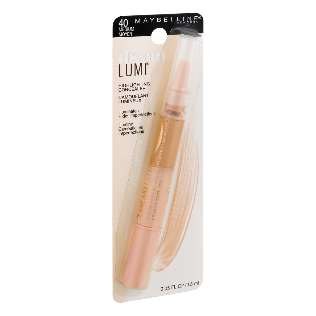 Maybelline New York Dream Lumi Highlighting Concealer, Medium, 0.05 Fl Oz