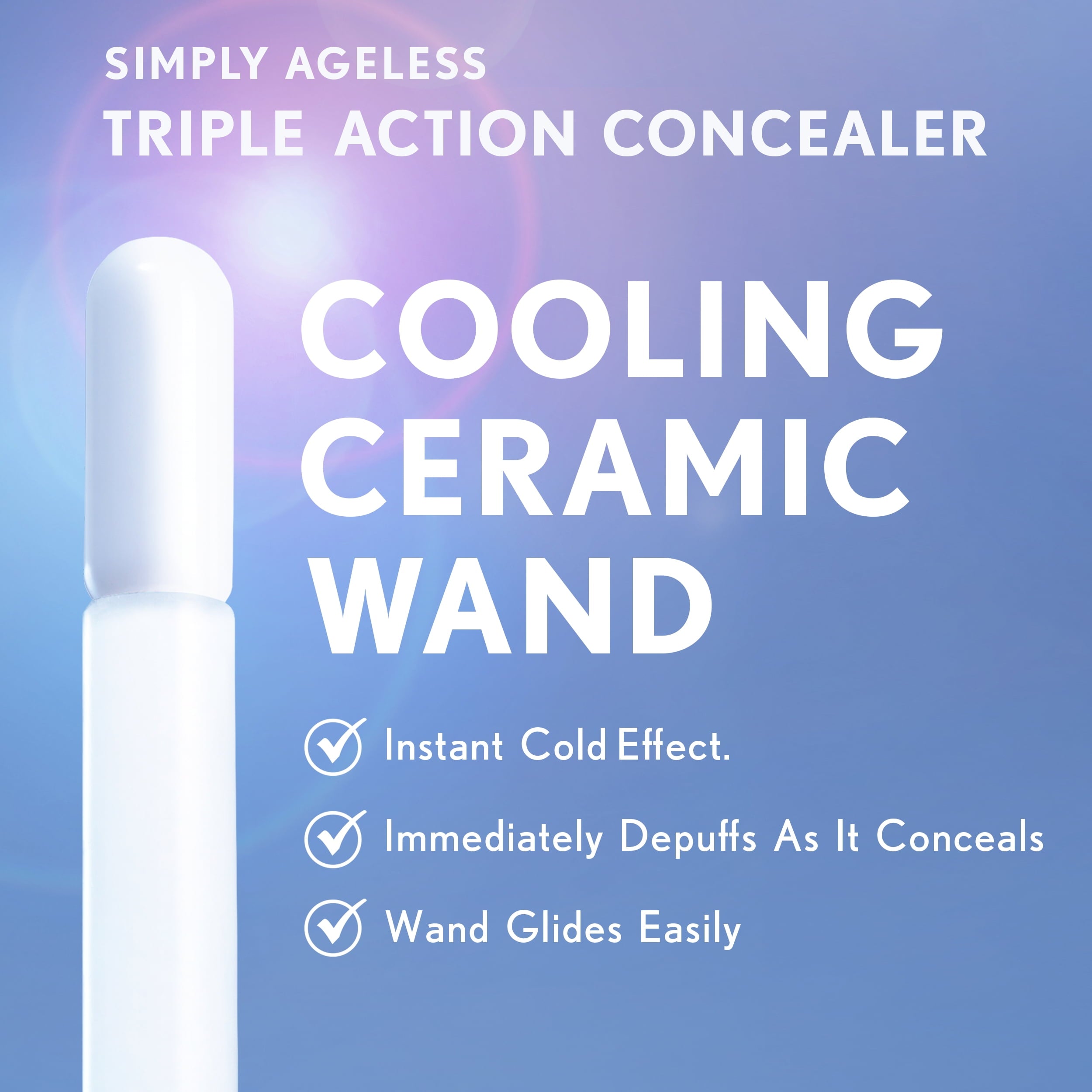 COVERGIRL Simply Ageless Triple Action Concealer, 340 Creamy Natural, 0.24 fl oz