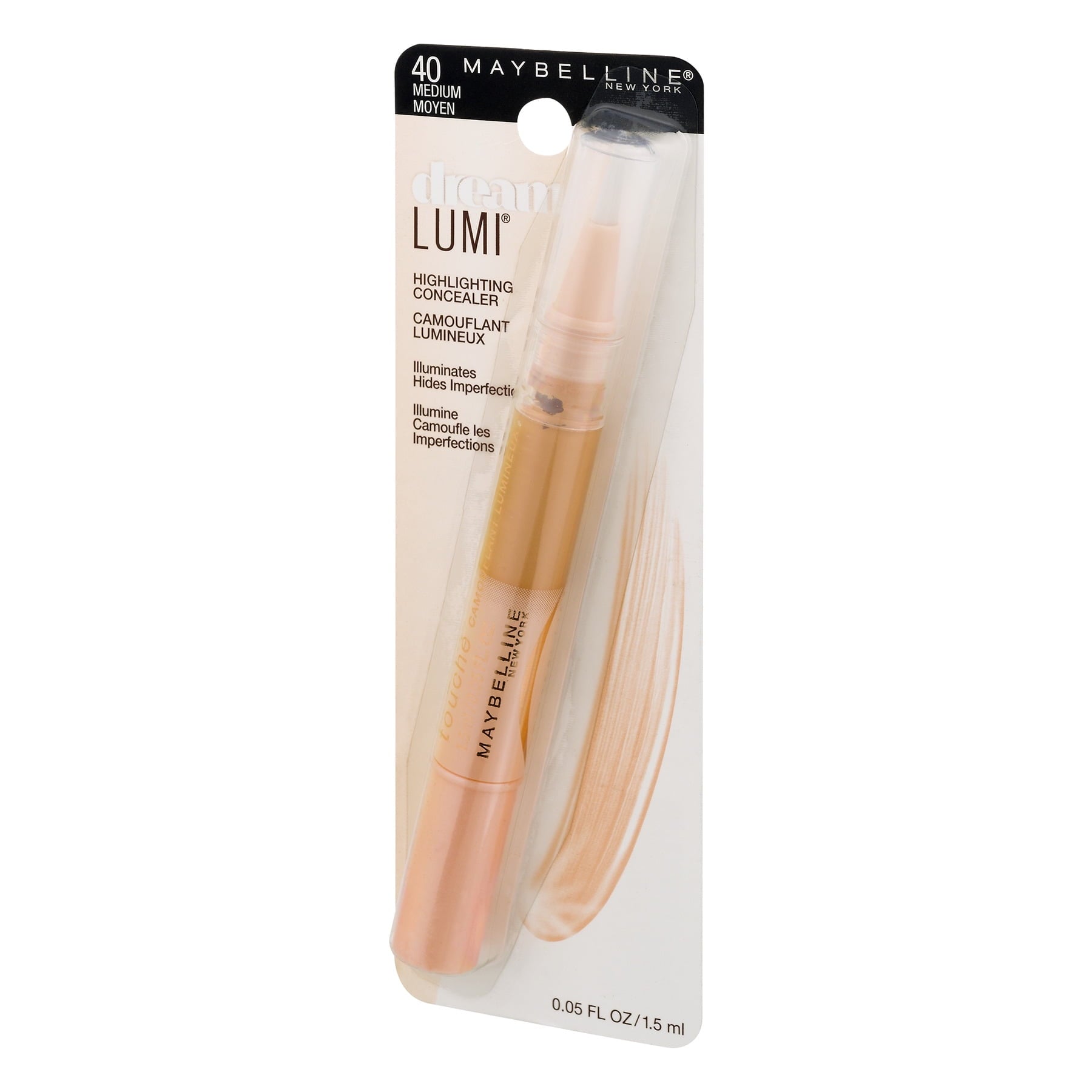 Maybelline New York Dream Lumi Highlighting Concealer, Medium, 0.05 Fl Oz