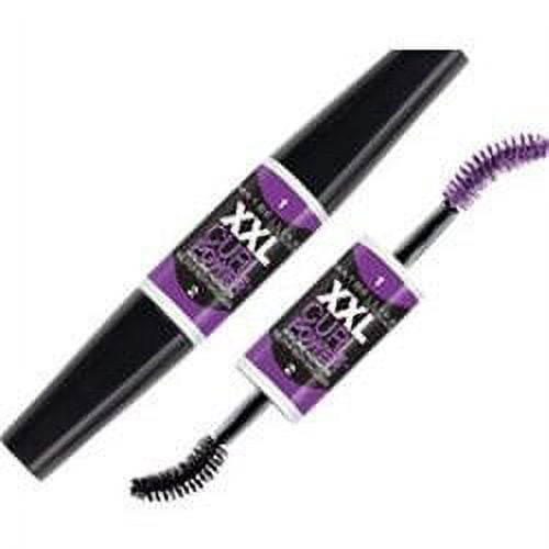 Maybelline New York XXL Curl Power Volume + Length Washable Microfiber Mascara, 572 Brownish Black, 0.17 Fl. Oz.