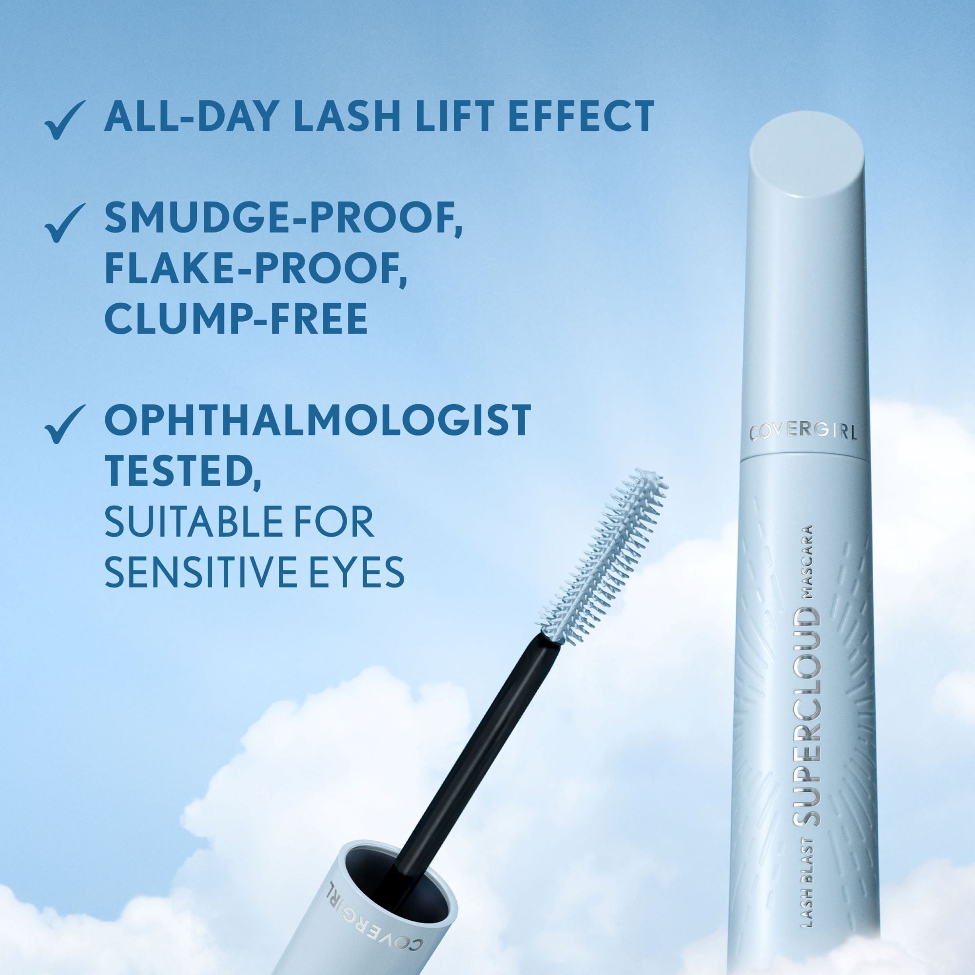 COVERGIRL Lash Blast Supercloud Mascara, 800 Super Black, 0.33 fl oz