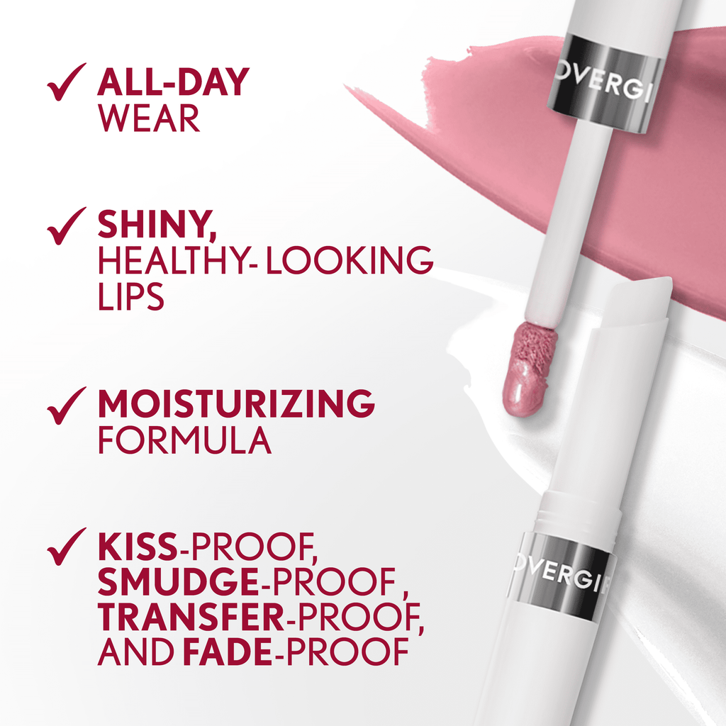 COVERGIRL Outlast All Day Lip Color with Top Coat, Epic 015, 0.06 oz / 0.07 fl oz