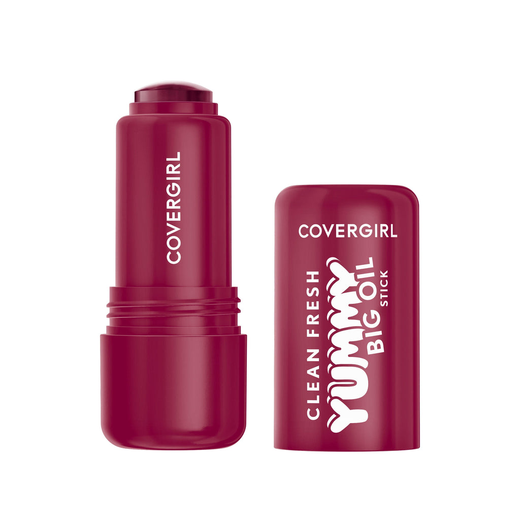 COVERGIRL Clean Fresh Yummy Big Oil Stick - 130 Berry Big Deal, 0.28 OZ./ 8g