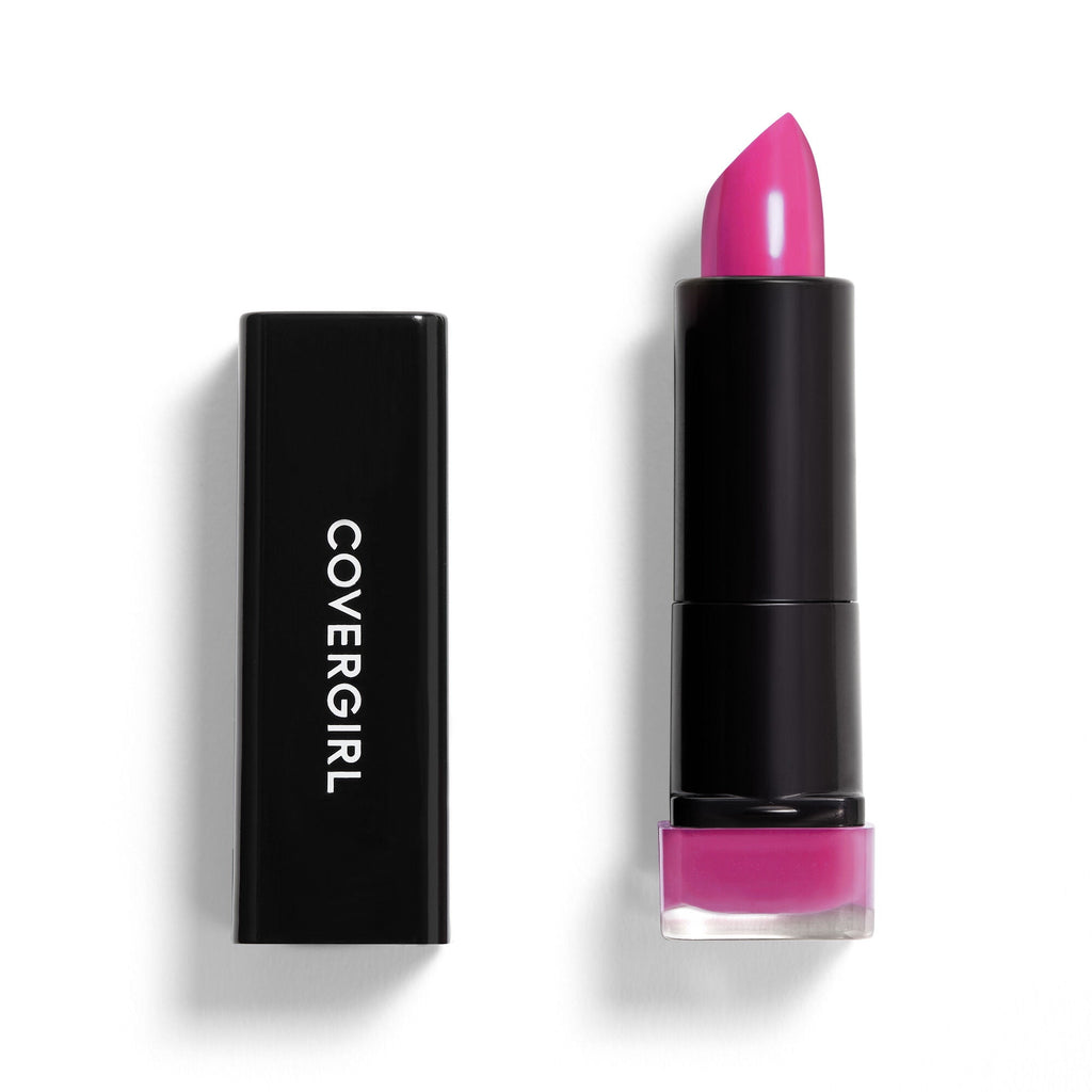 COVERGIRL Exhibitionist Cream Lipstick, 425 Bombshell Pink, 0.12 oz, Lipstick, Moisturizing Lipstick, Long Lasting Lipstick, Glossy Lipstick, Hydrating Lipstick, Long Lasting