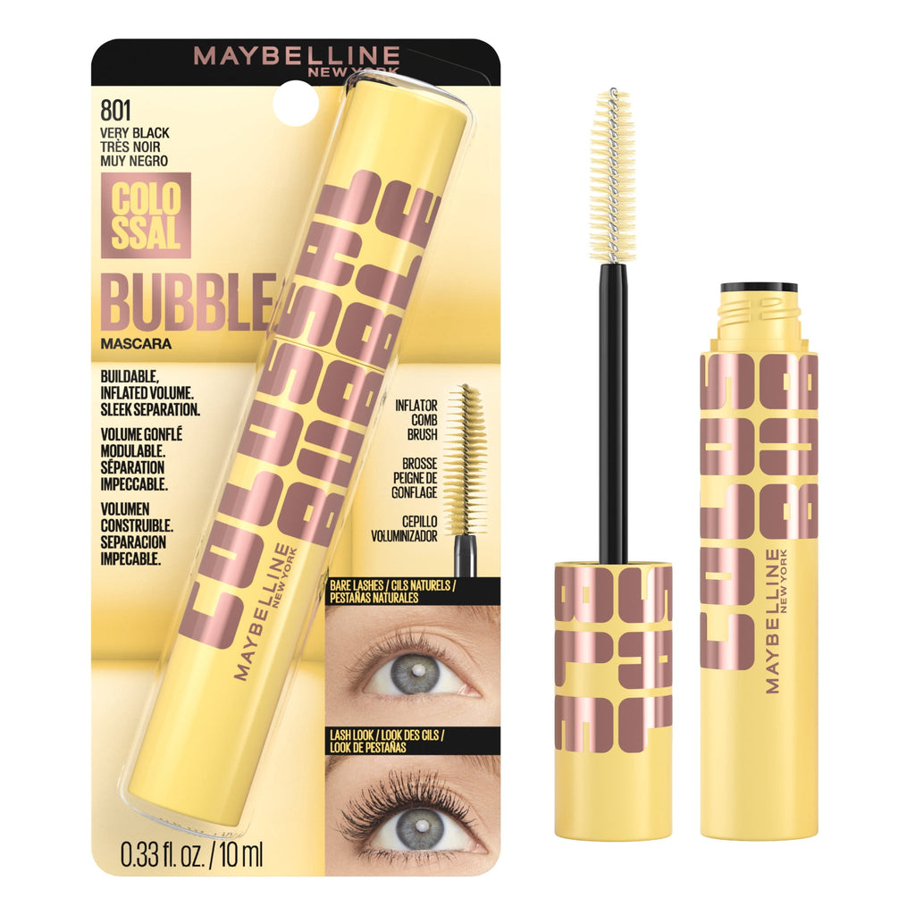 Maybelline Colossal Bubble Washable Mascara, High Intensity, Very Black