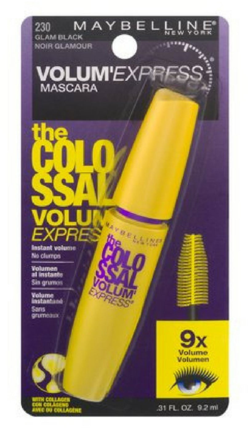 Maybelline The Colossal Volum' Express Mascara, Glam Black [230], 1 ea