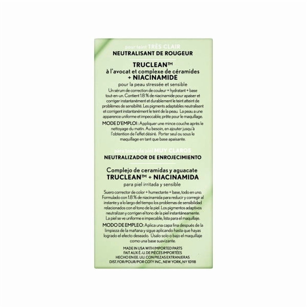 COVERGIRL Clean Fresh Color Correcting Primer + Serum, Redness Neutralizer, Fair 1.0 fl oz