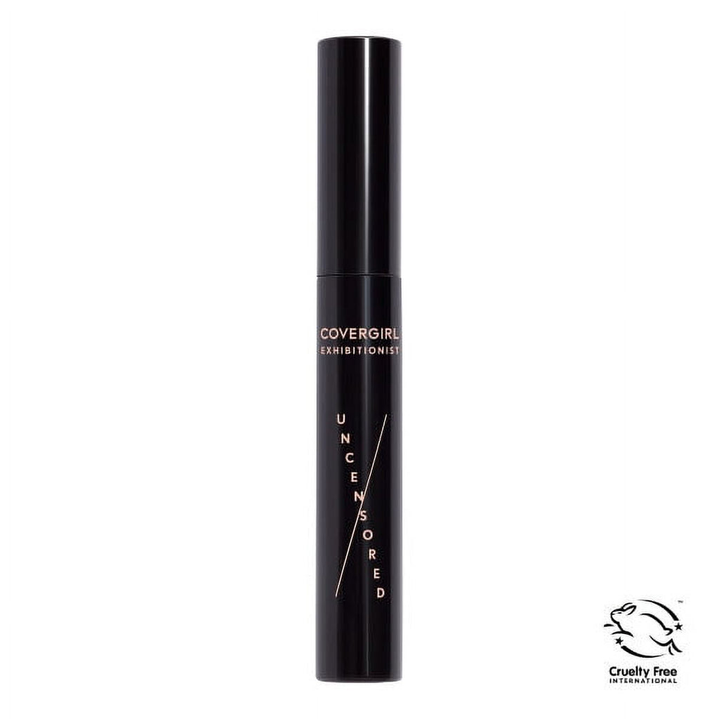 COVERGIRL Exhibitionist Uncensored Mascara, 970 Black, 0.3 oz, Mascara, Black Mascara, Volume and Lengthening Mascara, No Flaking or Smudging, Just One Coat, Cruelty-Free