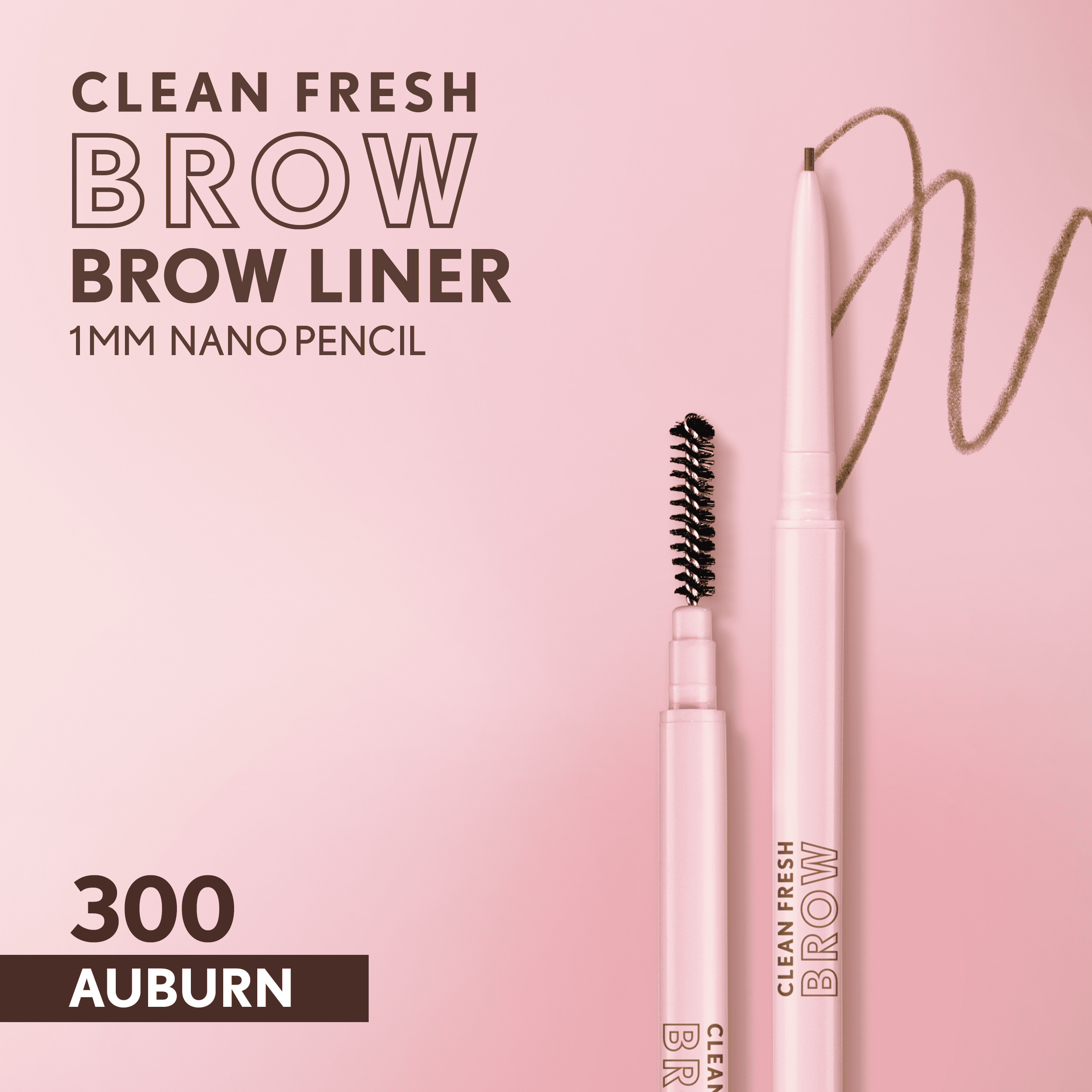 COVERGIRL Clean Fresh Brow Liner Nano Pencil, Auburn 300, .001 oz