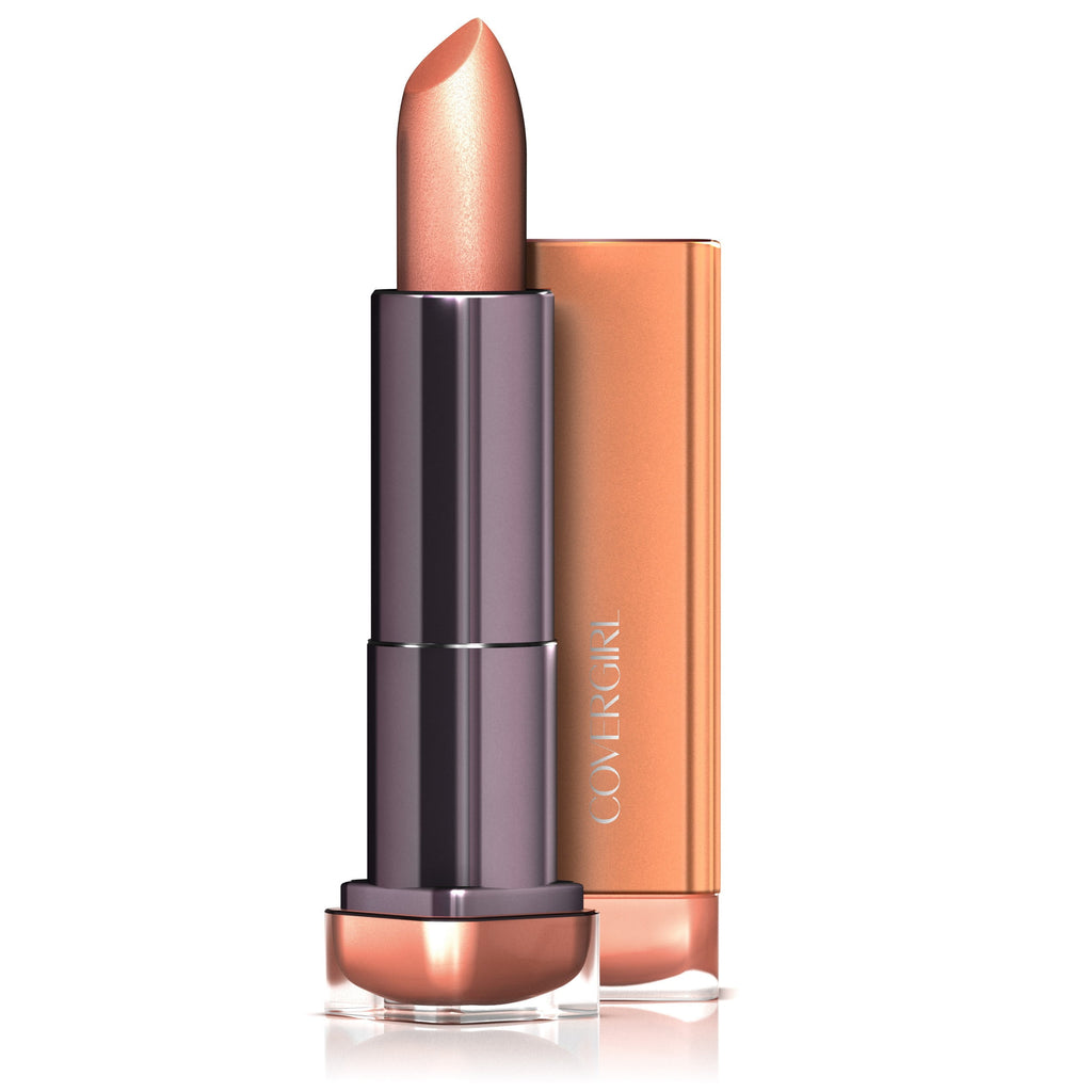 COVERGIRL Exhibitionist Cream Lipstick, 240 Caramel Kiss, 0.12 oz, Lipstick, Moisturizing Lipstick, Long Lasting Lipstick, Glossy Lipstick, Hydrating Lipstick, Long Lasting