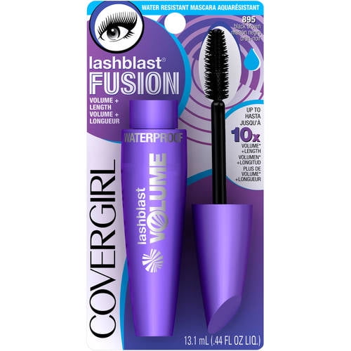 COVERGIRL Lash Blast Fusion Waterproof Mascara, 895 Black Brown, 0.44 oz, Volume Mascara