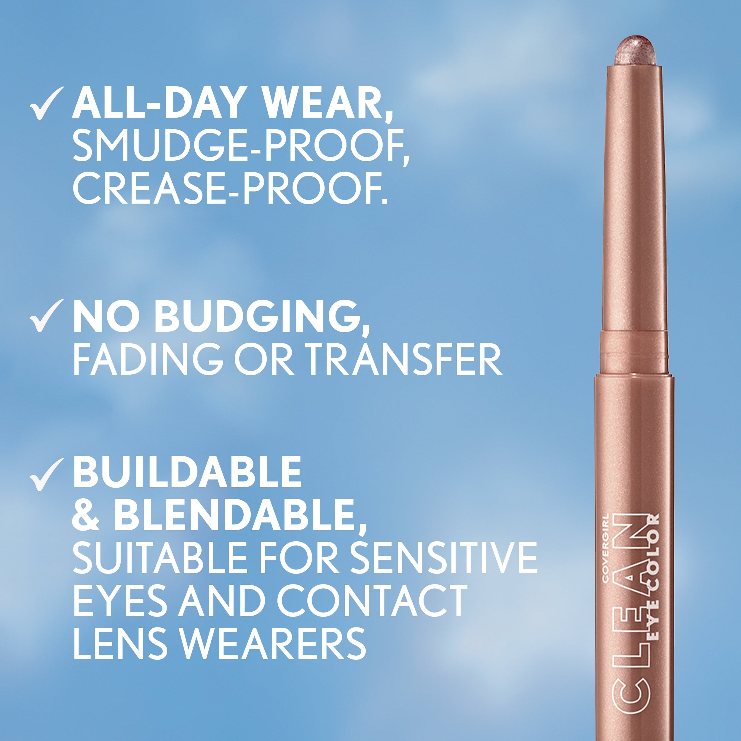 COVERGIRL Clean Eye Color Sticks, 303 Sunrise Beam, 0.05 oz