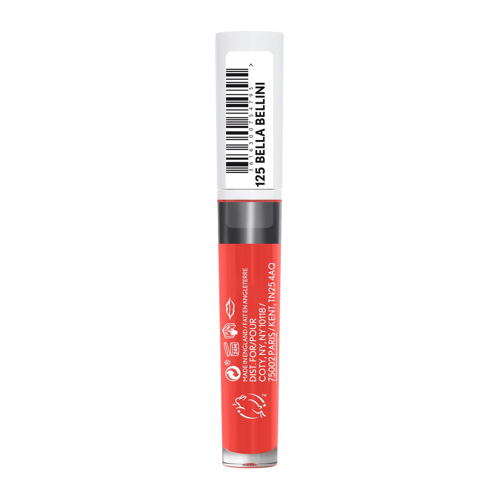 COVERGIRL Outlast UltiMatte One Step Liquid Lip Color, Bella Bellini, 0.12 oz, Lipstick, Lip Gloss, Matte Lipstick, Transfer Resistant, Moisturizing, Vegan