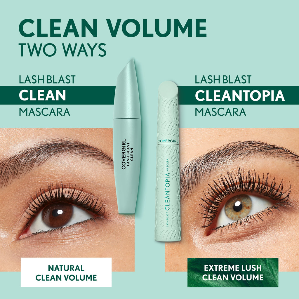COVERGIRL Lash Blast Cleantopia Mascara, 810 Black Brown, 0.32 fl oz
