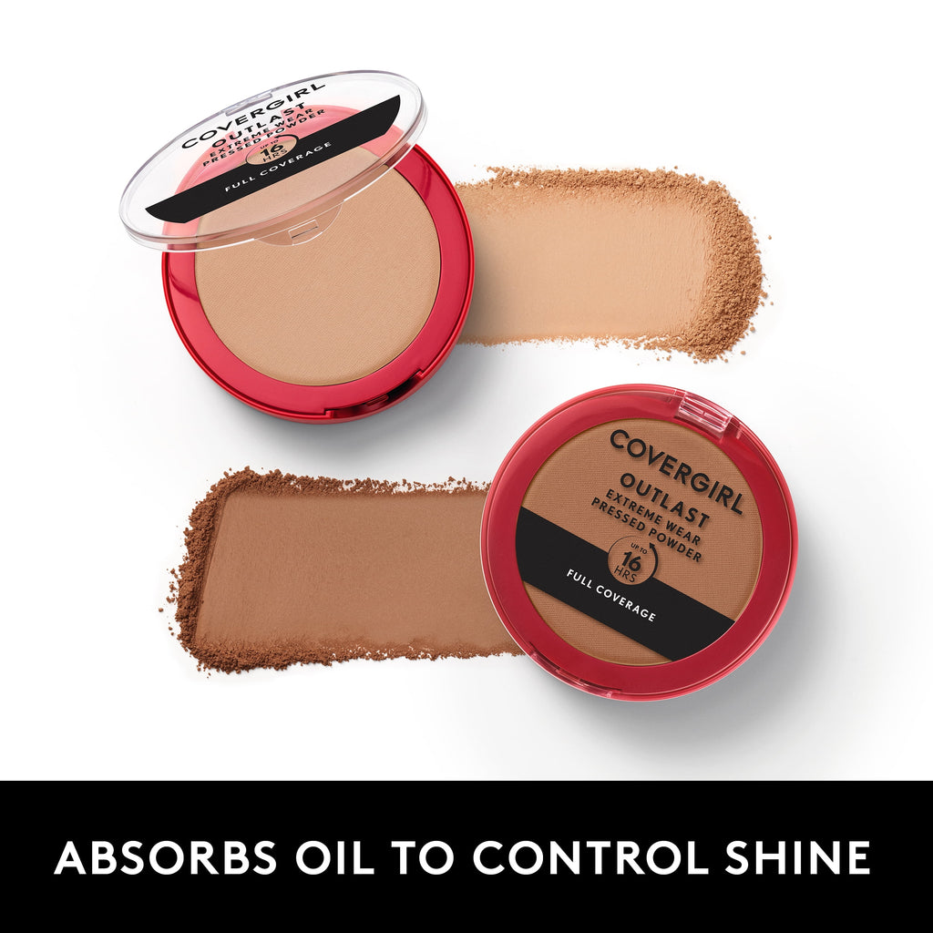 COVERGIRL Outlast Extreme Wear Pressed Powder, 875 Soft Sable, 0.38 oz