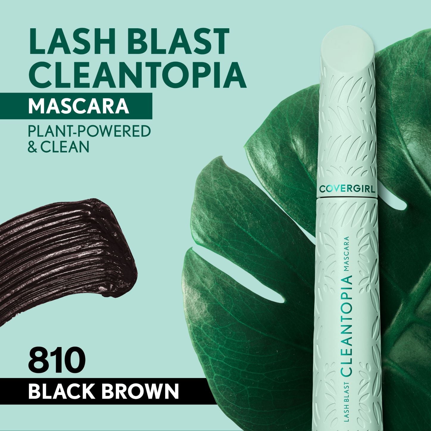 COVERGIRL Lash Blast Cleantopia Mascara, 810 Black Brown, 0.32 fl oz