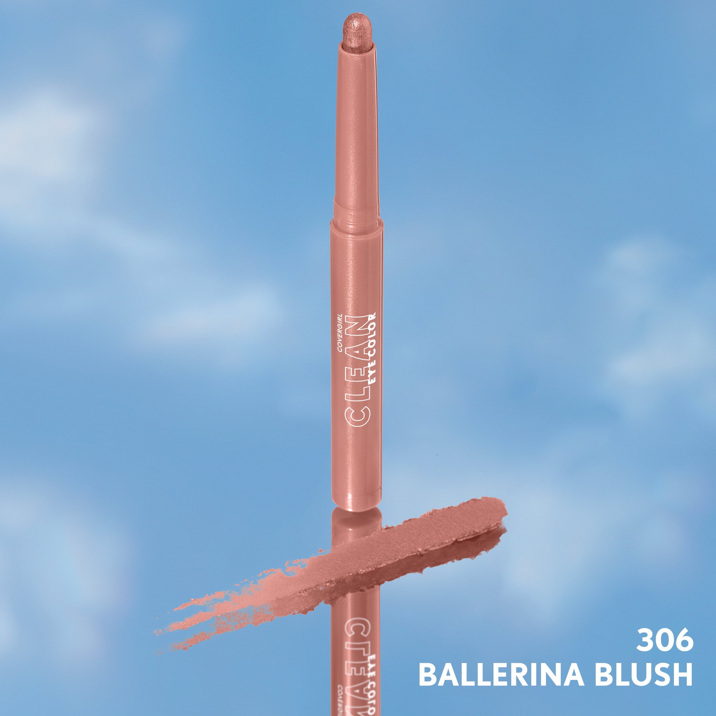 COVERGIRL Clean Eye Color Sticks, 306 Ballerina Blush, 0.05 oz