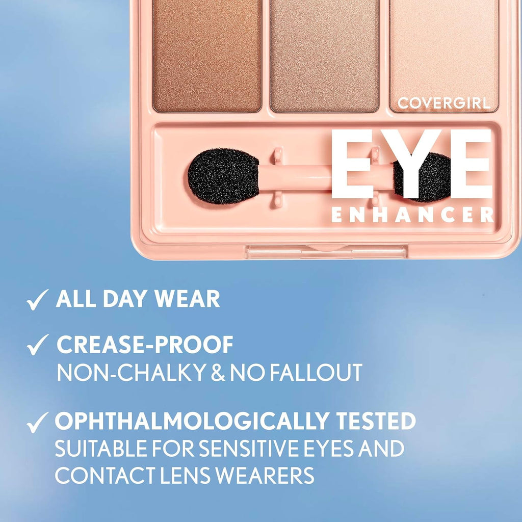 COVERGIRL Eye Enhancers 1-Kit Eyeshadow, 700 French Vanilla, 0.09 oz, Mono Shadows, Eyeshadow, Eyeshadow Makeup, Shimmer Eyeshadow, Versatile Eyeshadow, Silky Formula