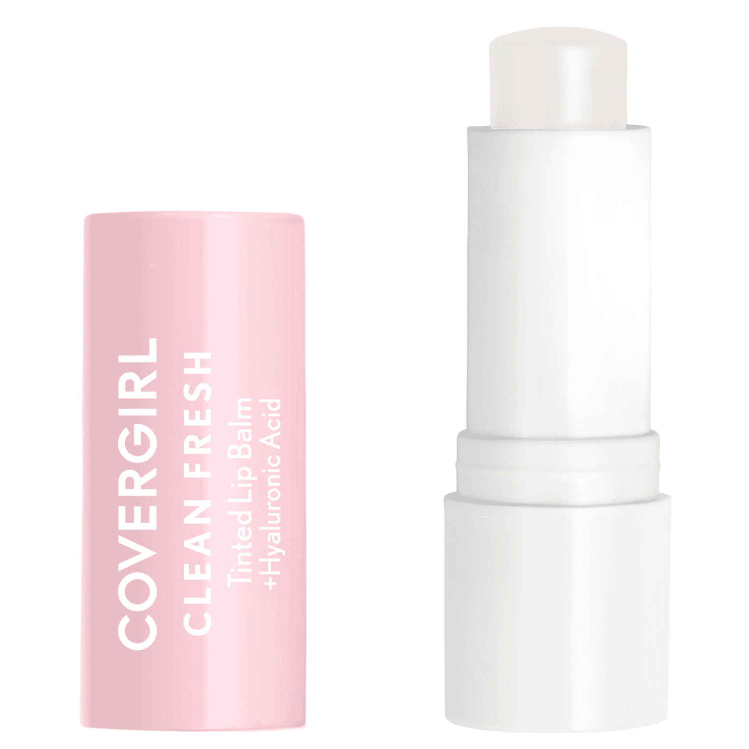 (2 pack) COVERGIRL Clean Fresh Tinted Lip Balm, 100 Clear As Crystal, 0.14 oz