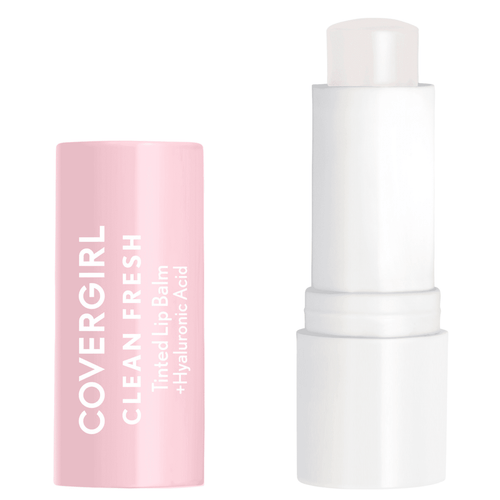 (2 pack) COVERGIRL Clean Fresh Tinted Lip Balm, 100 Clear As Crystal, 0.14 oz