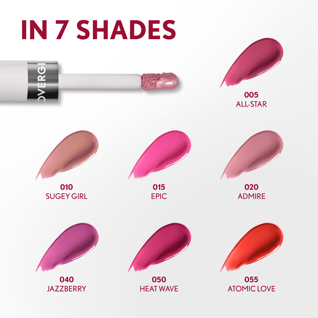 COVERGIRL Outlast All Day Lip Color with Top Coat, Sugey Girl 010, 0.06 oz / 0.07 fl oz