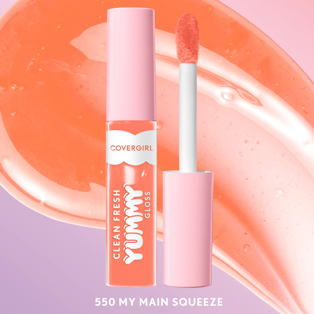 COVERGIRL Clean Fresh Yummy Lip Gloss, 550 My Main Squeeze, 0.33 fl oz