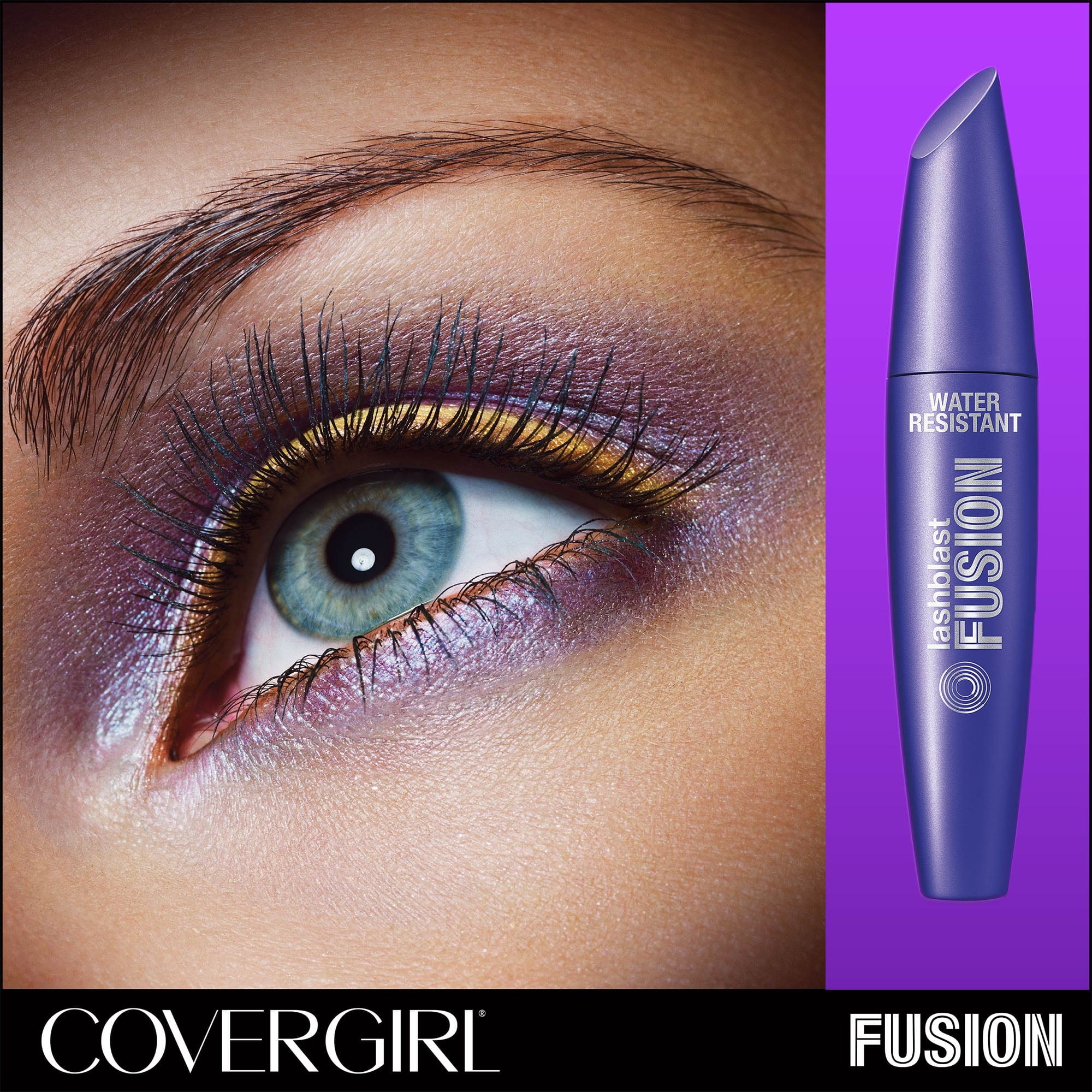 COVERGIRL Lash Blast Fusion Waterproof Mascara, 895 Black Brown, 0.44 oz, Volume Mascara