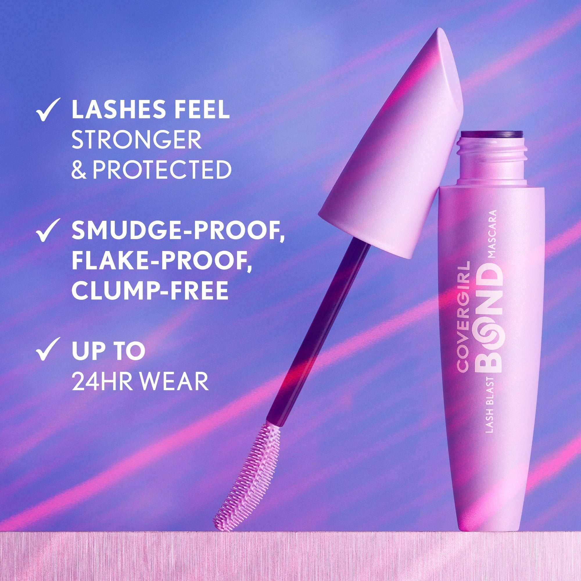 COVERGIRL Lash Blast Bond Mascara, 820 Extreme Black Waterproof, 0.44 fl oz
